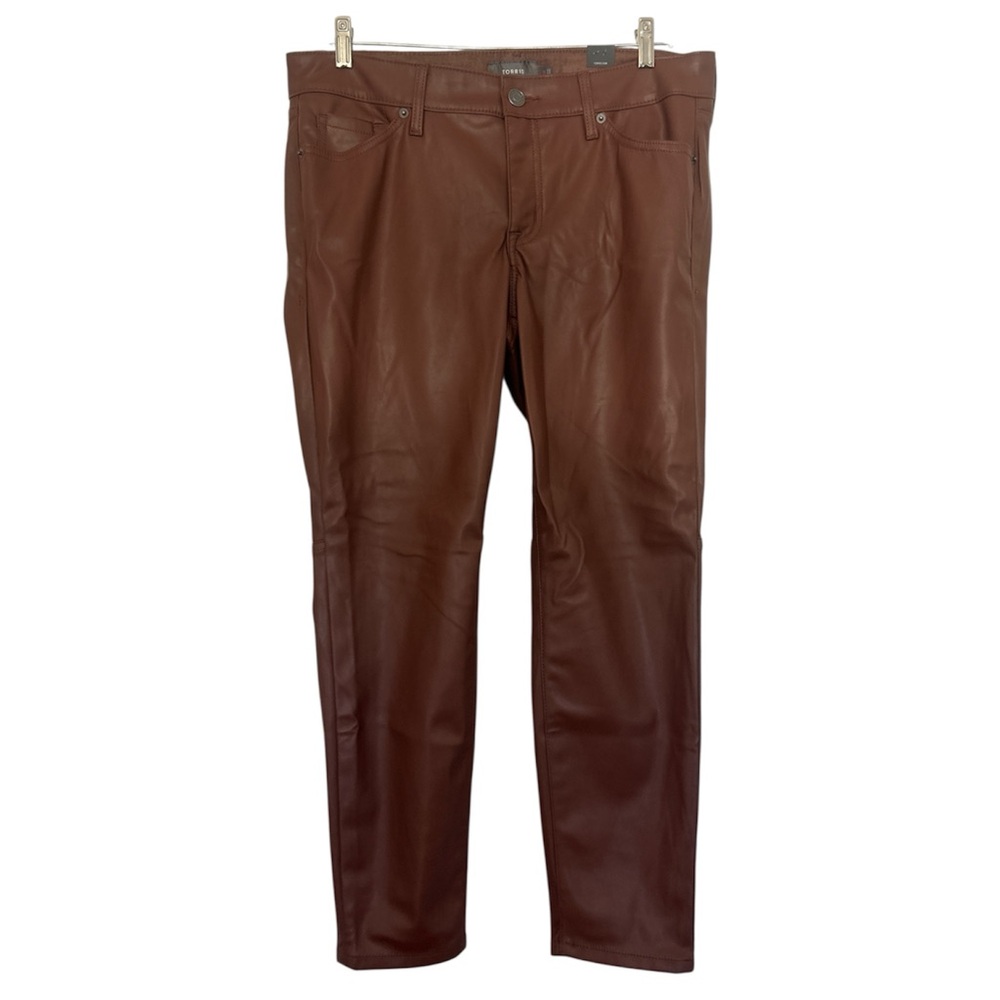 Torrid Perfect Skinny Faux Leather High Rise Pants